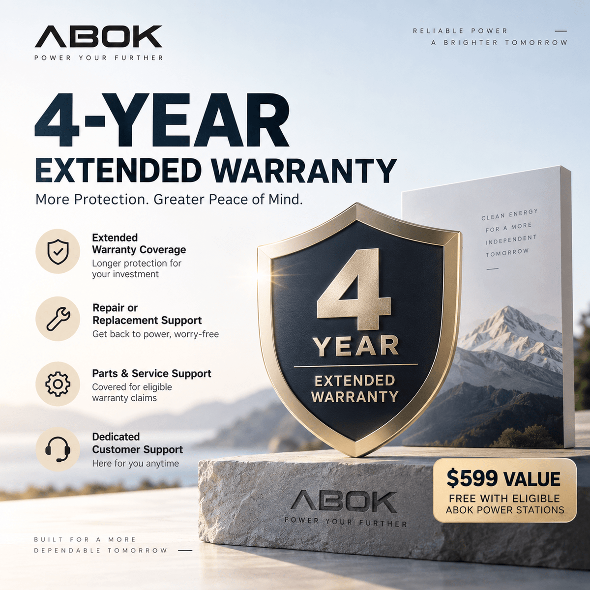 ABOK 4-Year Extended Warranty - $599 Value - ABOK