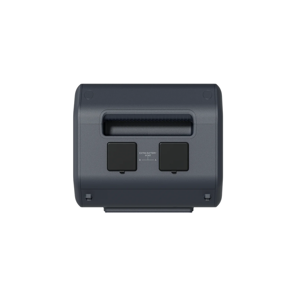 ABOK Ark2500 side product render of the extra battery showing two covered connection ports and carry handle