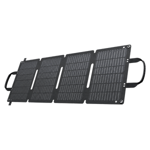 ABOK ASP45 45W portable solar panel fully unfolded in a four-panel product view.