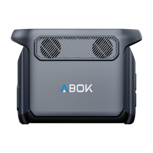 ABOK Elux 1 EU-spec side view showing dual cooling fans and ABOK branding.